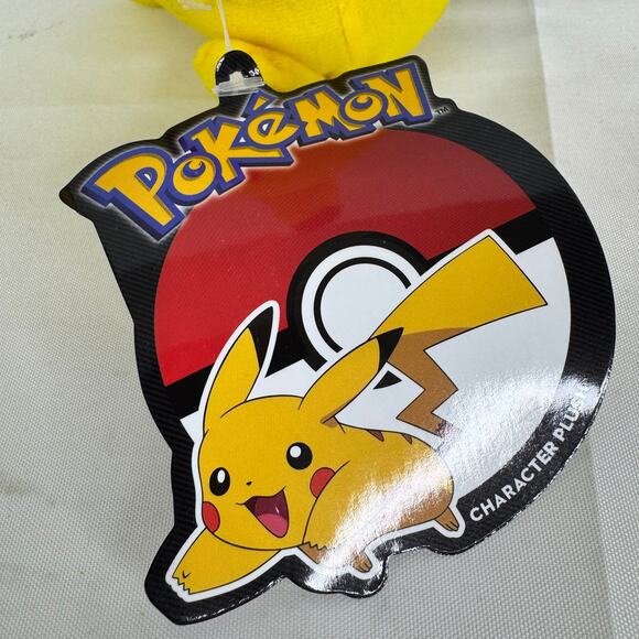 Pokemon Pikachu Character Plush By The Toy Factory w/tags 7" Stuffed - Picture 3 of 11